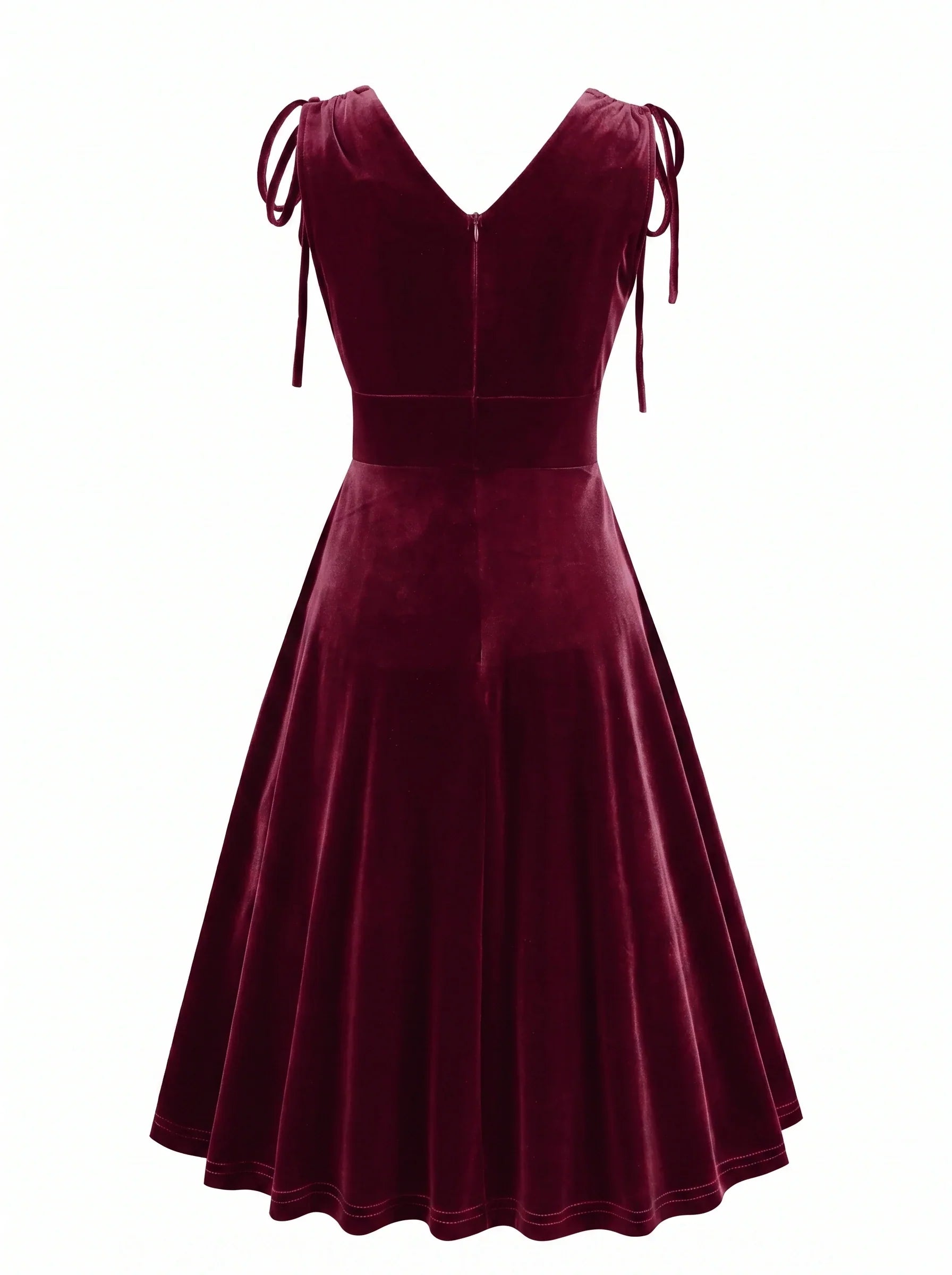 A-Line/Princess 1950s V-Neck Sleeveless Vintage Dresses with Pleats